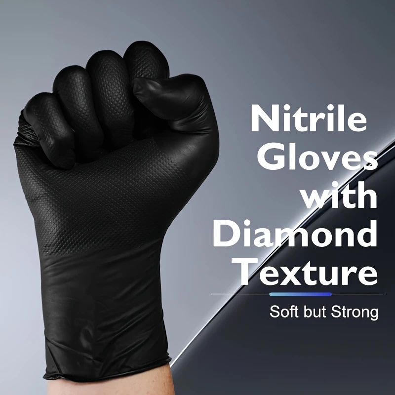 Black Heavy Duty Nitrile Dispo - Nitrile Mechanic Glove reseña y precio