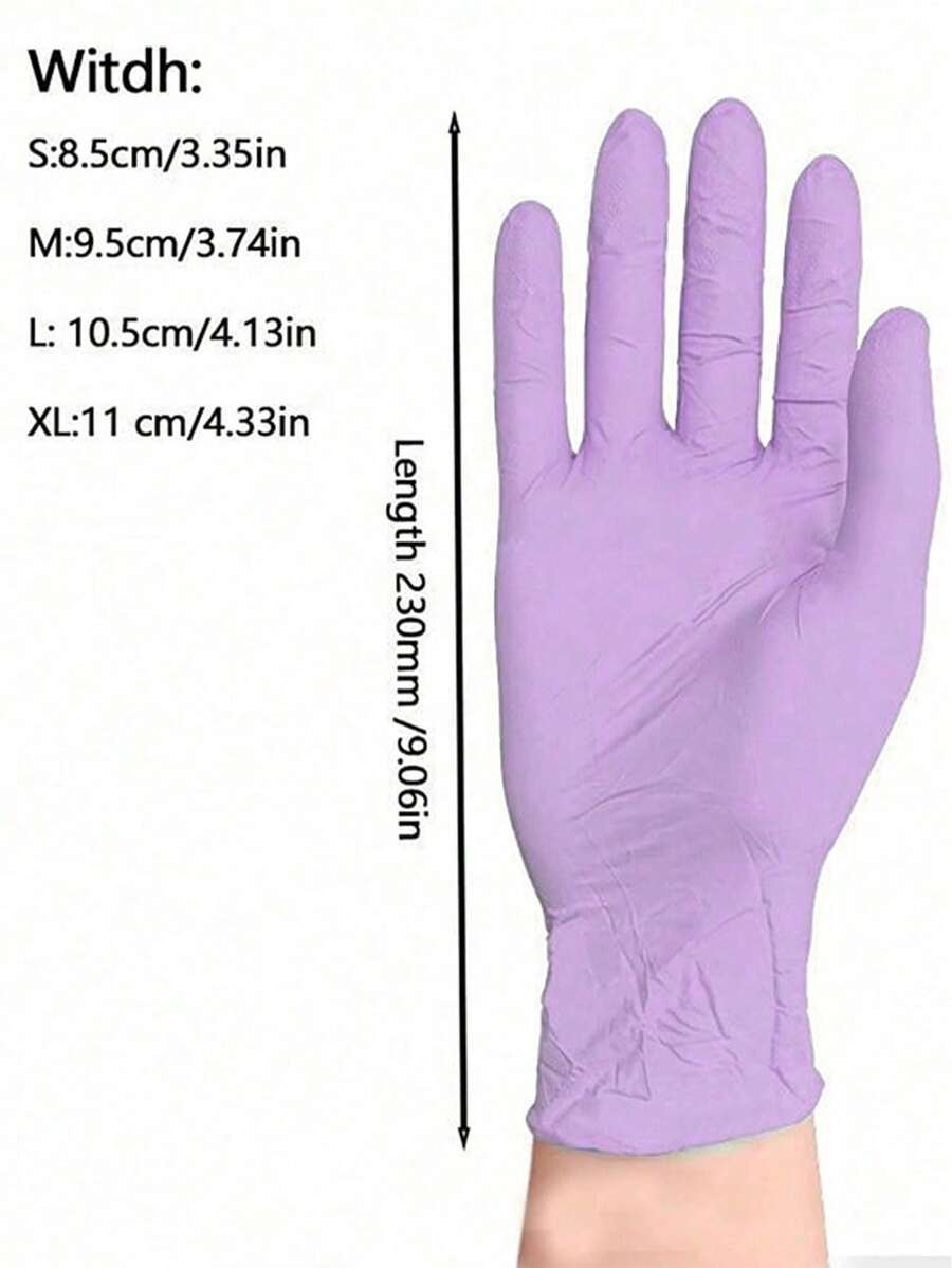 100/50/4pcs Disposable Purple  - Latex Disposable Glove reseña y precio