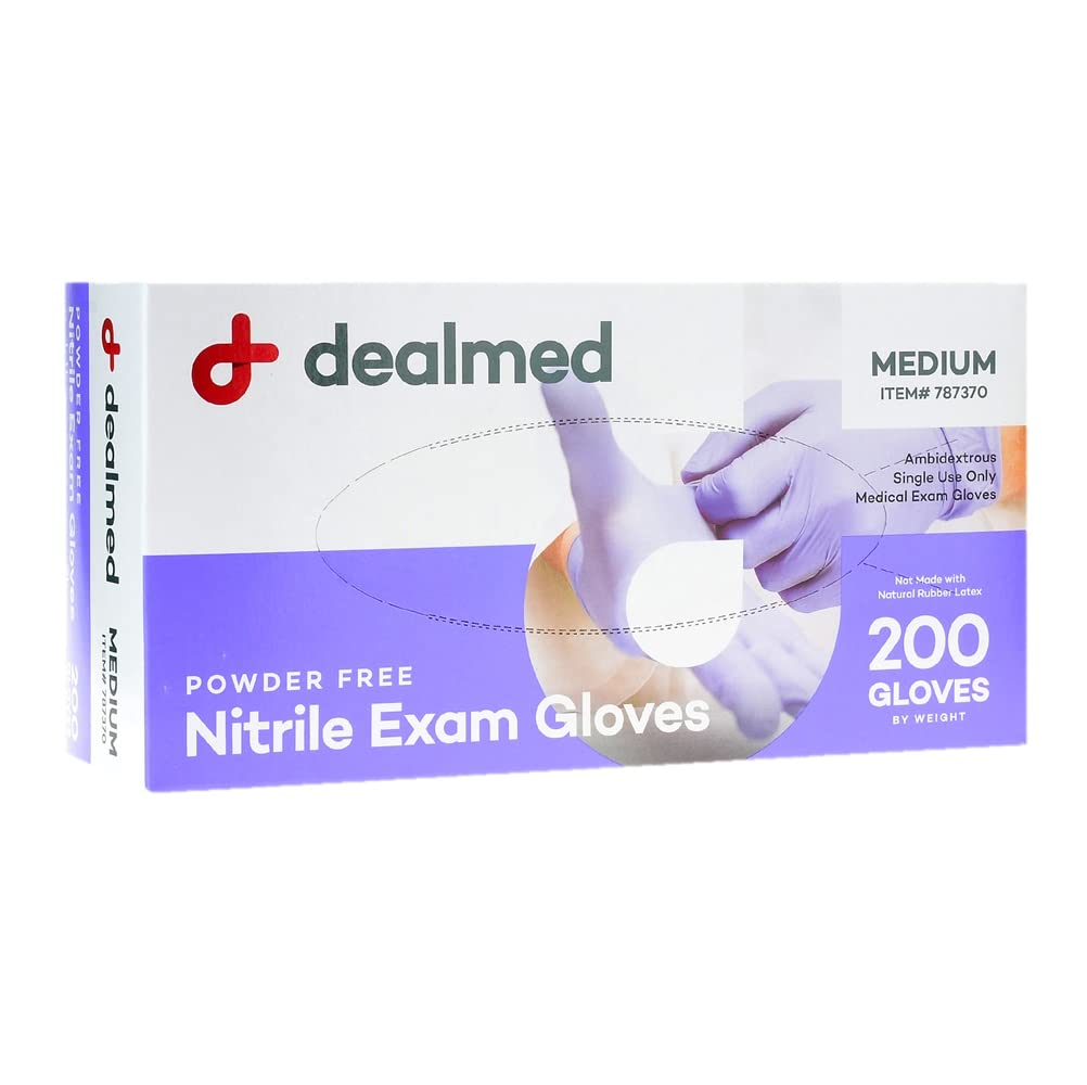 Nitrile Medical Exam Gloves, D - Exam Glove Nitrile reseña y precio