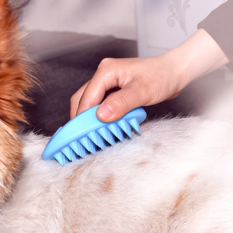 Pet Bath Brush Rubber Comb Hai - Rubber Glove Cleaning reseña y precio