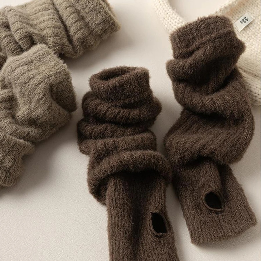 Winter Warm Long Sleeves Glove - Fingerless Glove Knit reseña y precio