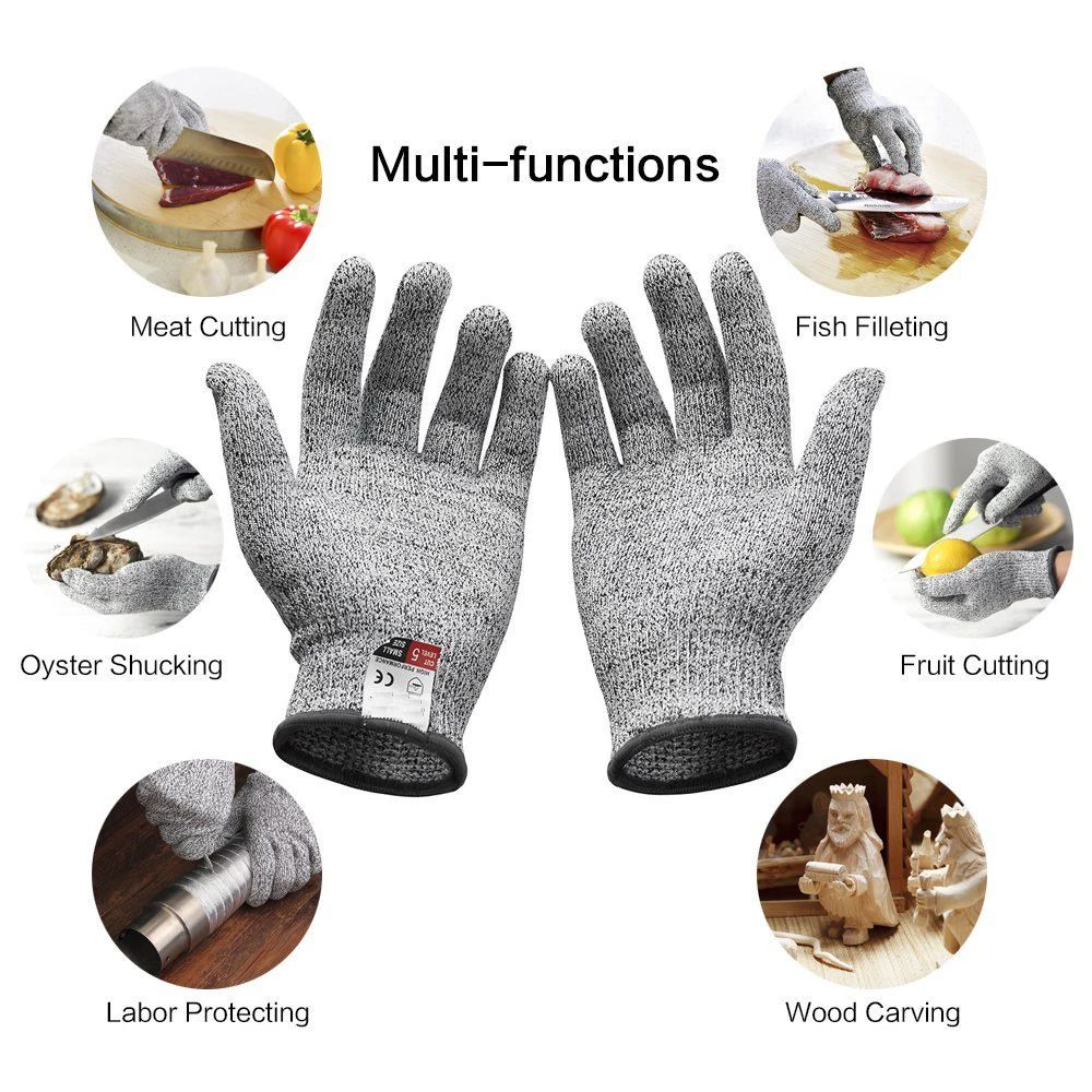 Level 5 HPPE Anti-Cut Gloves K - Cut Resistant Glove reseña y precio
