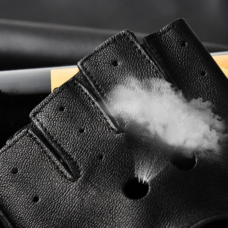 Leather Gloves Men's Half Fing - Leather Driving Glove reseña y precio