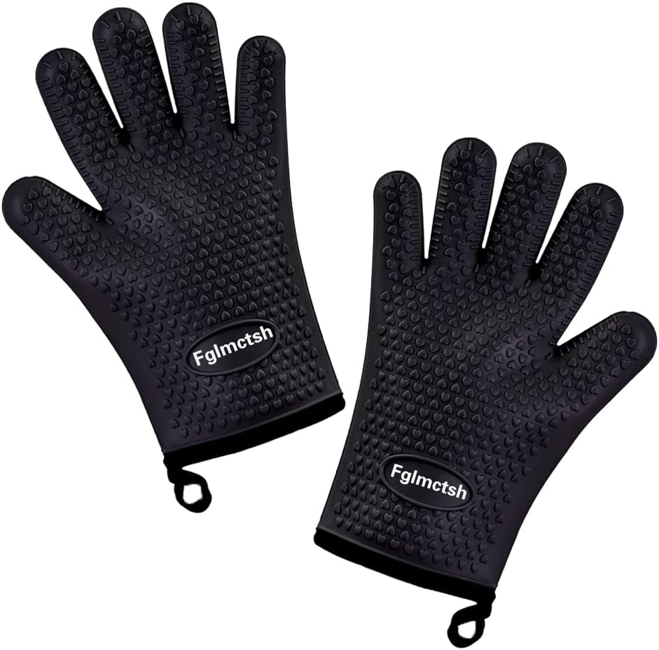 Silicone Oven Mitts, Heat Resi - Heat Resistant Glove reseña y precio
