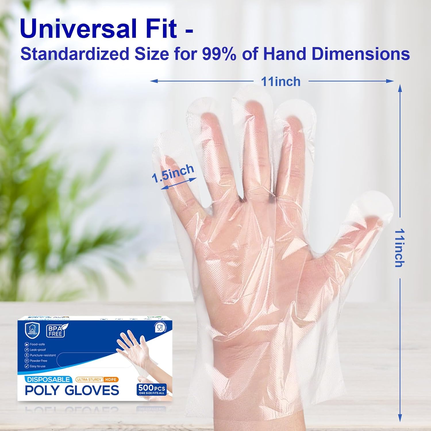 500 Pcs Disposable Food Prep G - Latex Disposable Glove reseña y precio