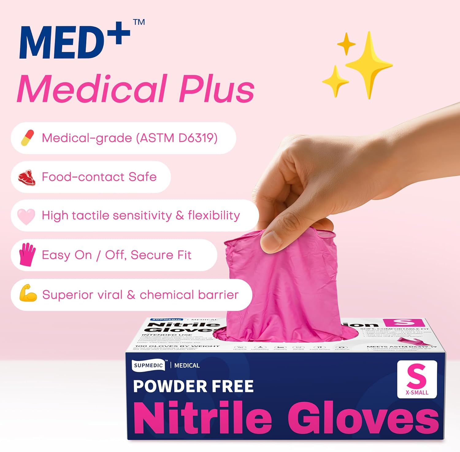 4 Mil Nitrile Exam Gloves, Pow - Exam Glove Nitrile reseña y precio