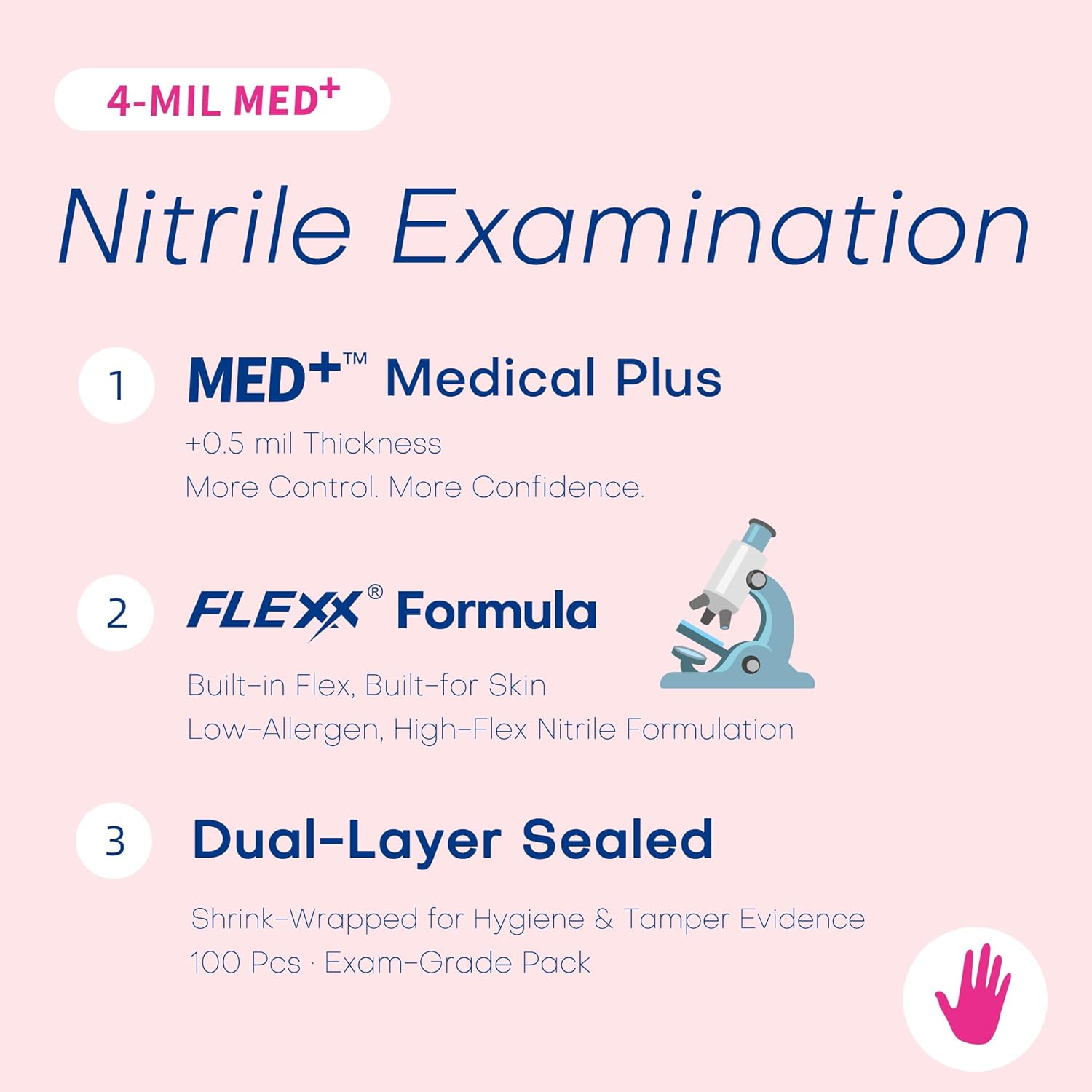 4 Mil Nitrile Exam Gloves, Pow - Exam Glove Nitrile reseña y precio