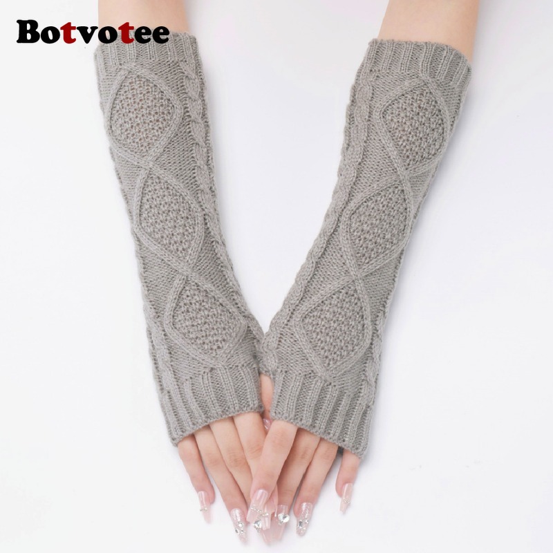 Botvotee Sleeves for Women Arm - Fingerless Glove Knit reseña y precio