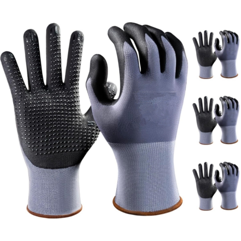Micro-Foam Safety Work Gloves  - Nitrile Mechanic Glove reseña y precio