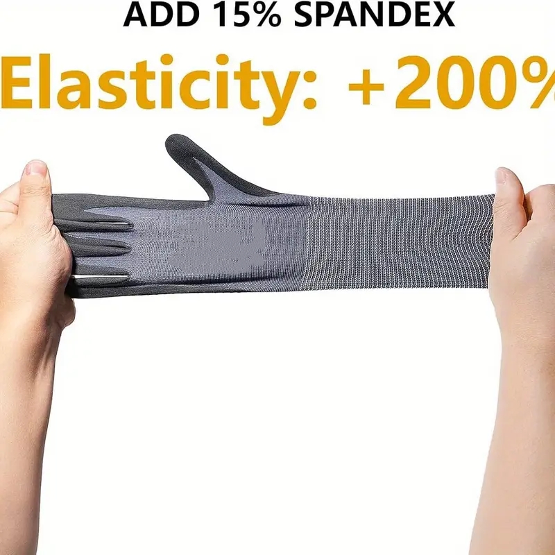 Micro-Foam Safety Work Gloves  - Nitrile Mechanic Glove reseña y precio