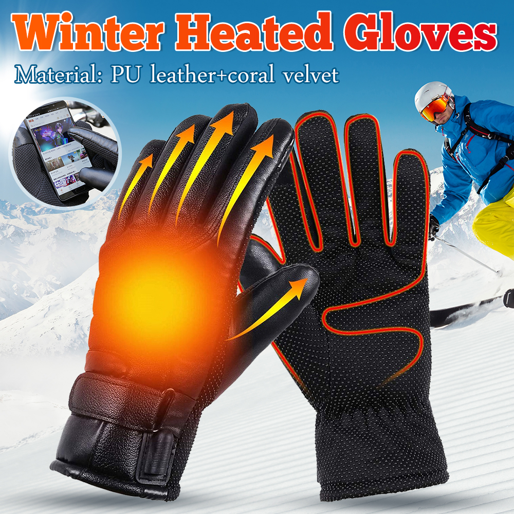 USB Electric Heated Gloves Out - Ski Glove Waterproof reseña y precio