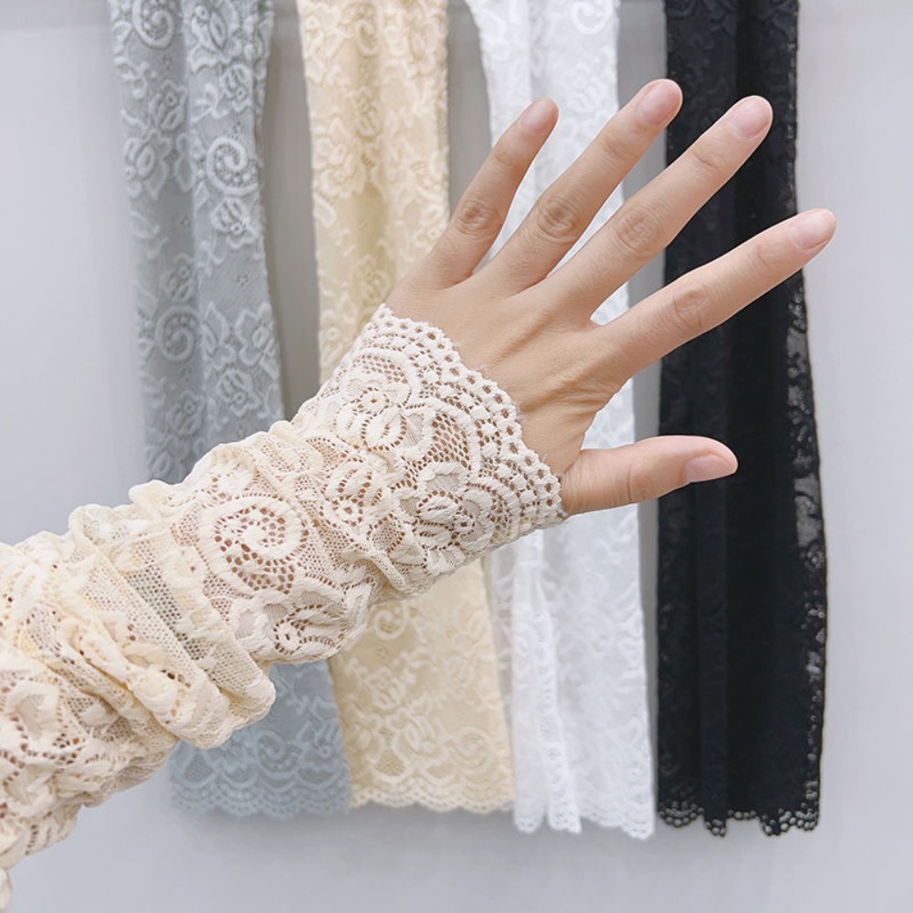 Women Long Lace Gloves Fishnet - Fingerless Glove Knit reseña y precio
