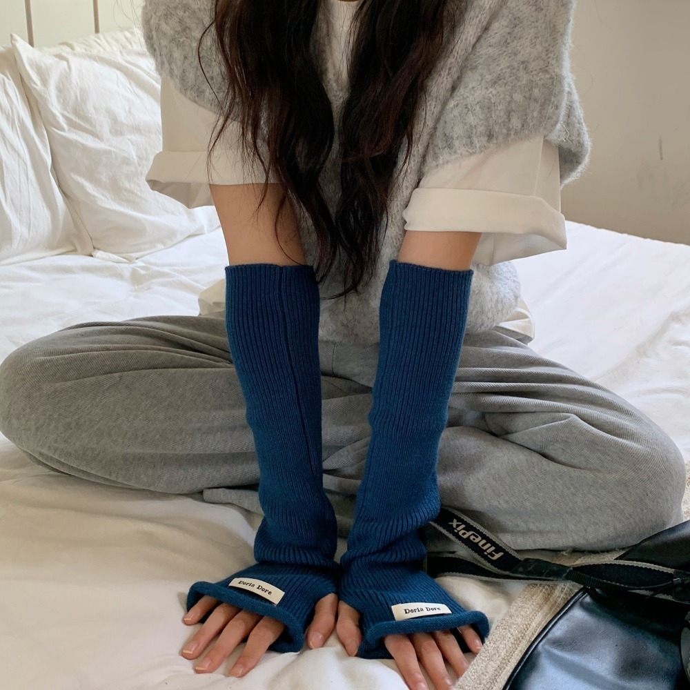 Korean Style Knitted Warm Slee - Fingerless Glove Knit reseña y precio