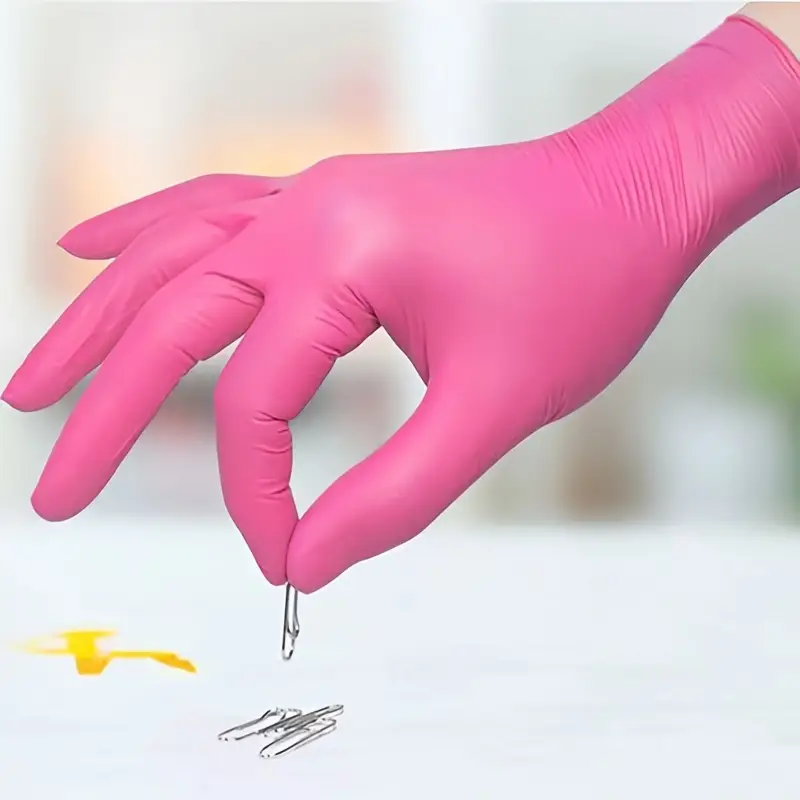 Fuchsia Nitrile Disposable Glo - Latex Disposable Glove reseña y precio