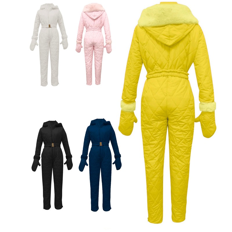 Couple's Solid Color Ski Suit, - Ski Glove Waterproof reseña y precio