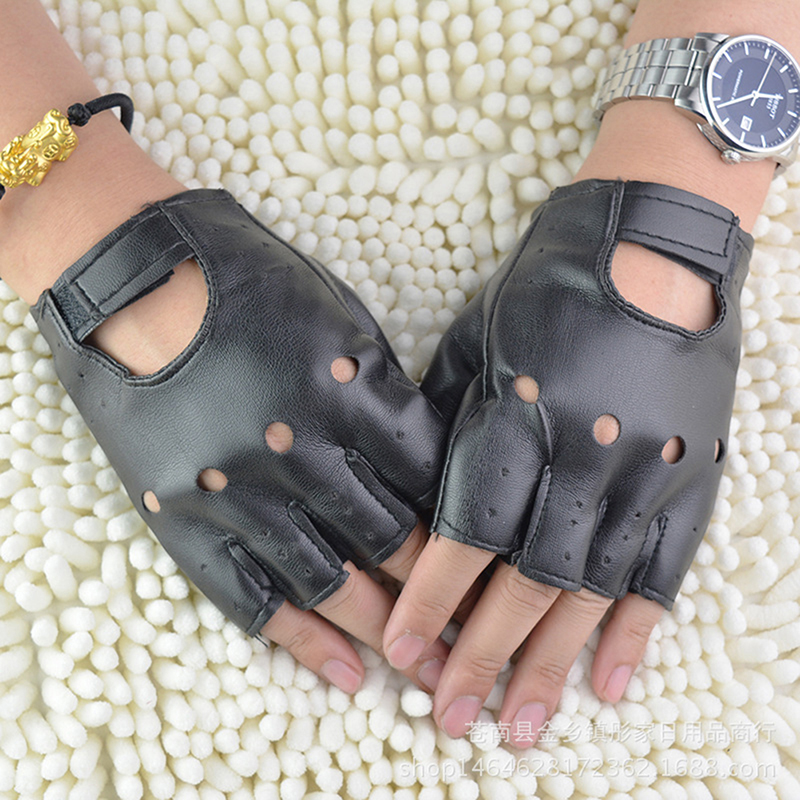 Leather Gloves Black Fingerles - Leather Driving Glove reseña y precio