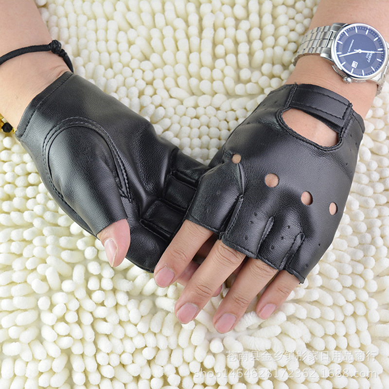 Leather Gloves Black Fingerles - Leather Driving Glove reseña y precio