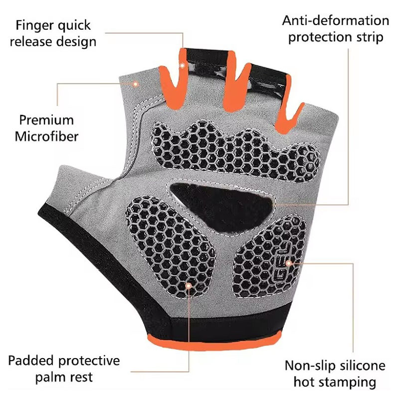 Breathable Anti-Slip Half Fing - Workout Glove Gym reseña y precio