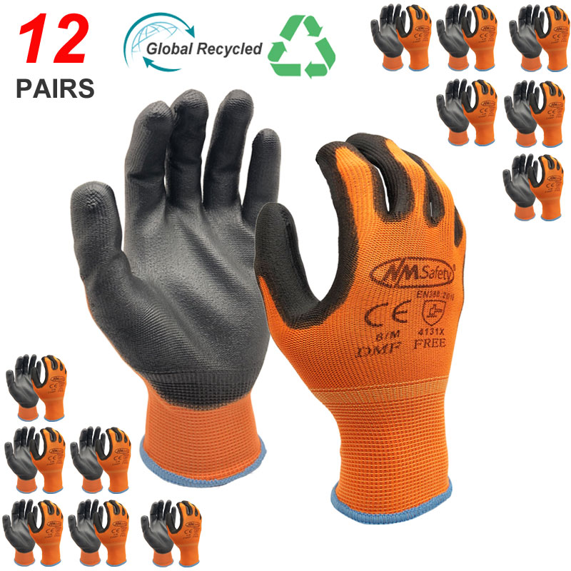 NMSafety 12 Pairs Work Gloves  - Nitrile Mechanic Glove reseña y precio