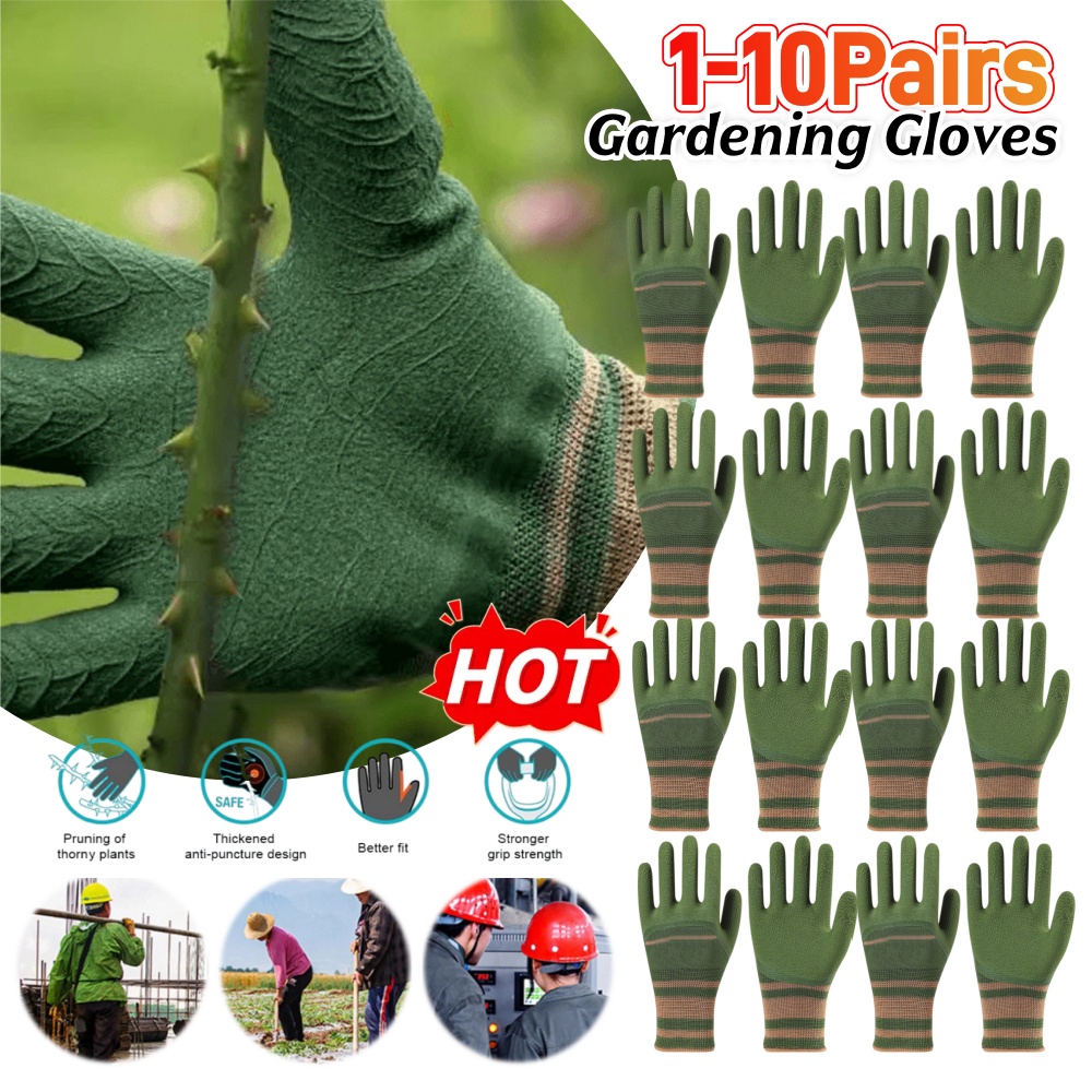 1-10Pairs Gardening Gloves Wat - Gardening Glove Waterproof reseña y precio