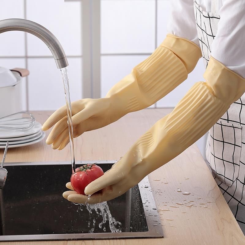 Long Reusable Rubber Dishwashi - Dish Glove Rubber reseña y precio