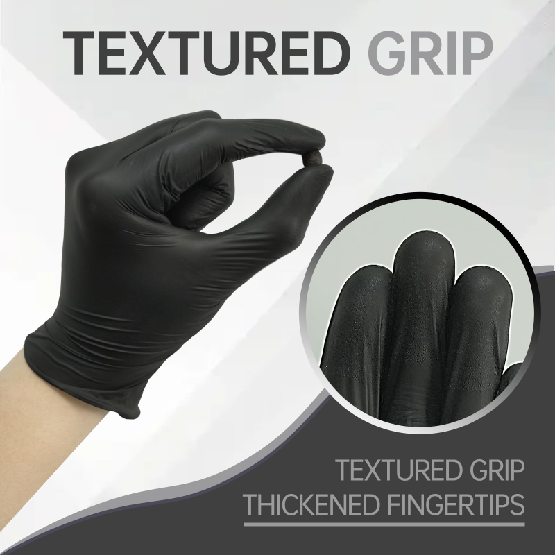 100PCS Black Nitrile Gloves Di - Latex Disposable Glove reseña y precio