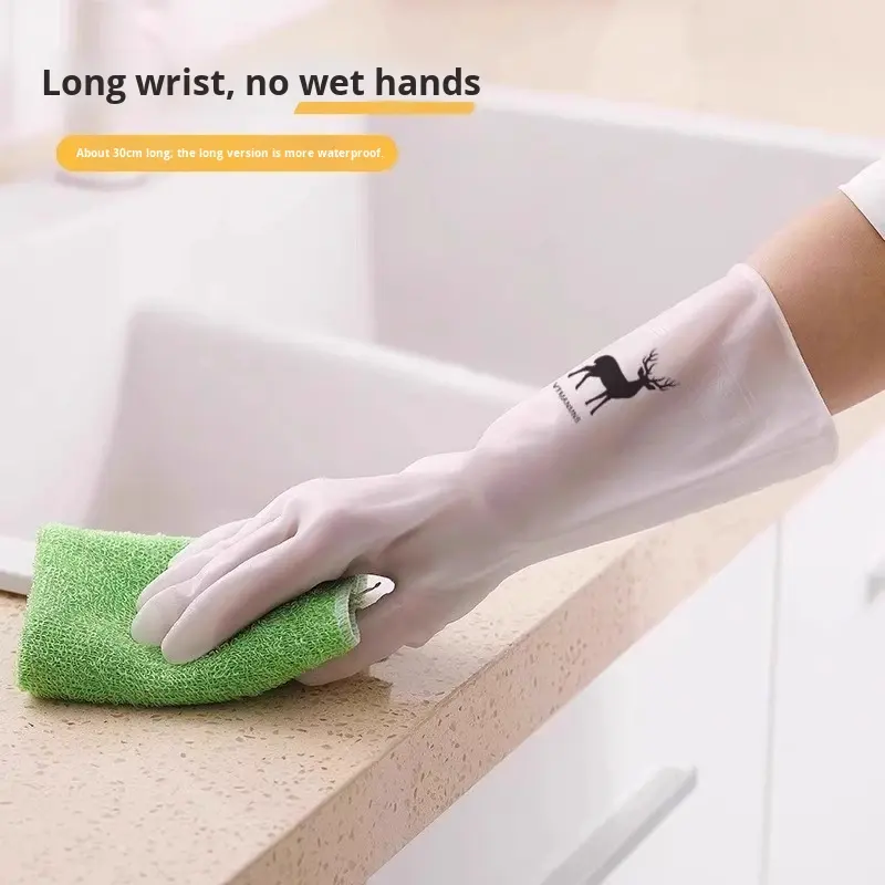 Waterproof Housework Cleaning  - Dish Glove Rubber reseña y precio