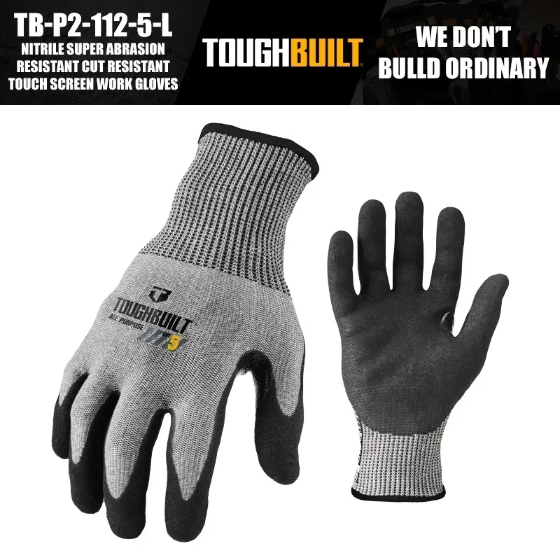 ToughBuilt TB-P2-112-5-L Nitri - Nitrile Mechanic Glove reseña y precio