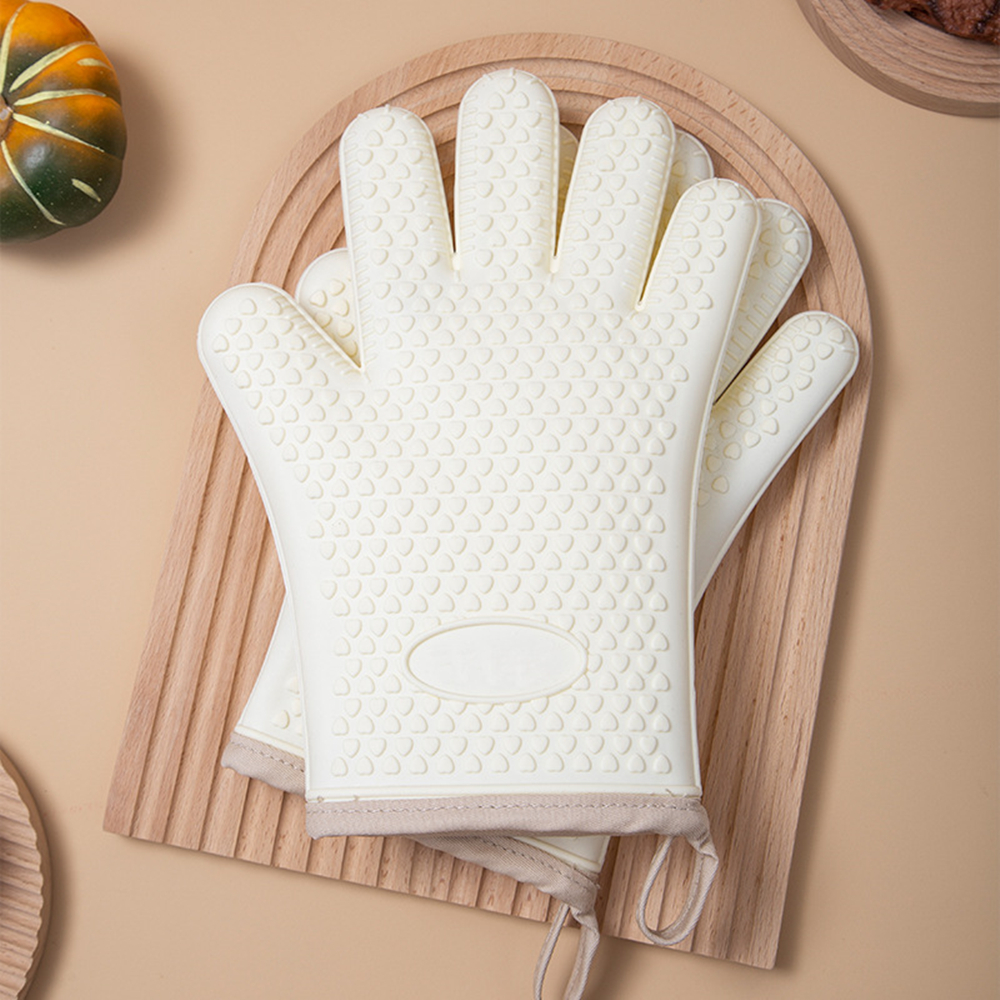 Heat Resistant Silicone Gloves - Oven Mitt Silicone reseña y precio