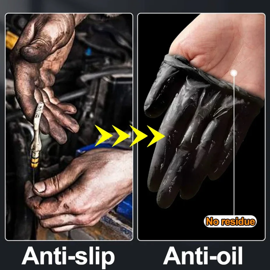 30/10Pcs Thick 8mil Nitrile Gl - Nitrile Mechanic Glove reseña y precio